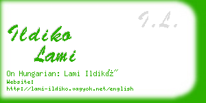 ildiko lami business card